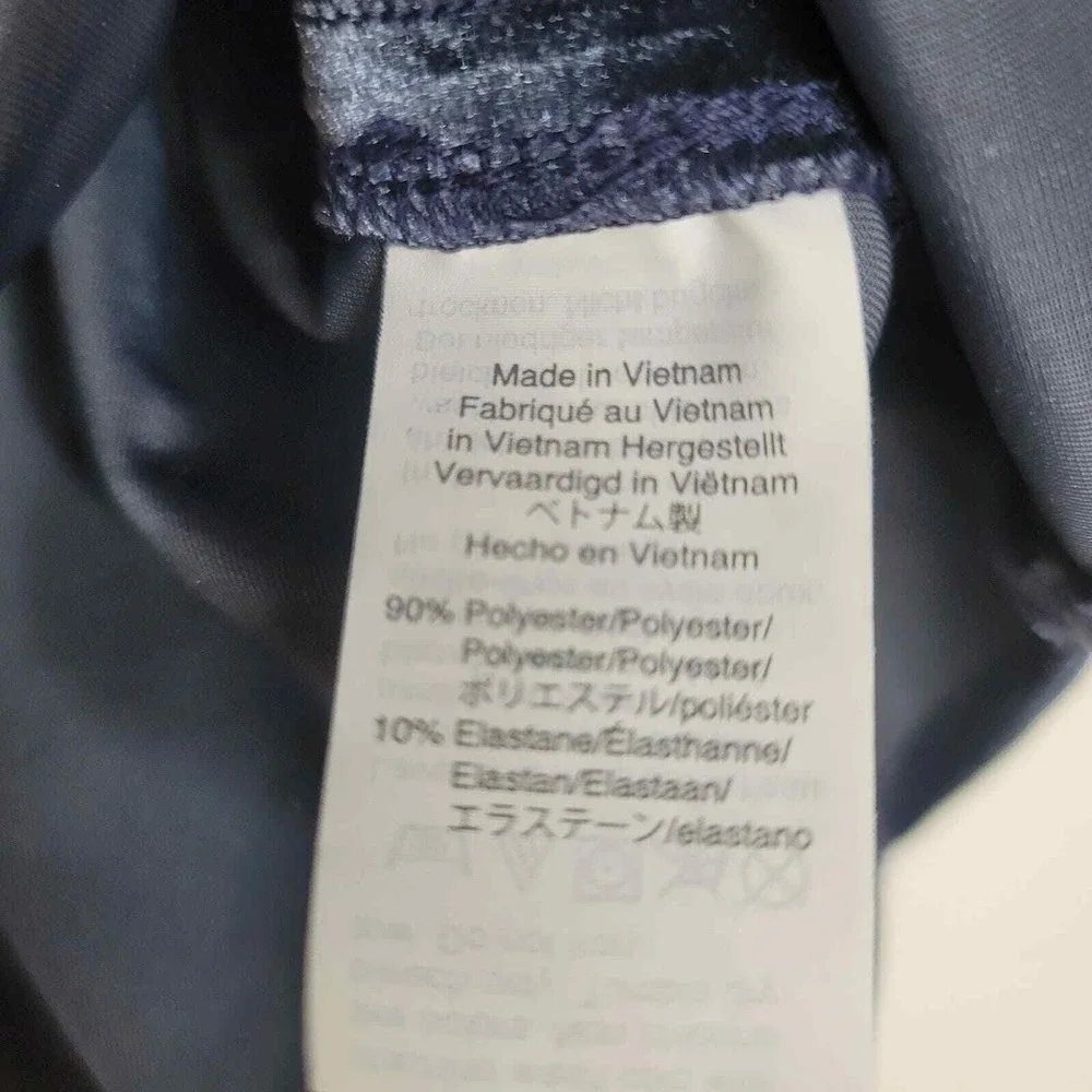 Madewell Velour Top S Blue Flutter Sleeve Crew Neck Whimsigoth‎ Fairy Boho